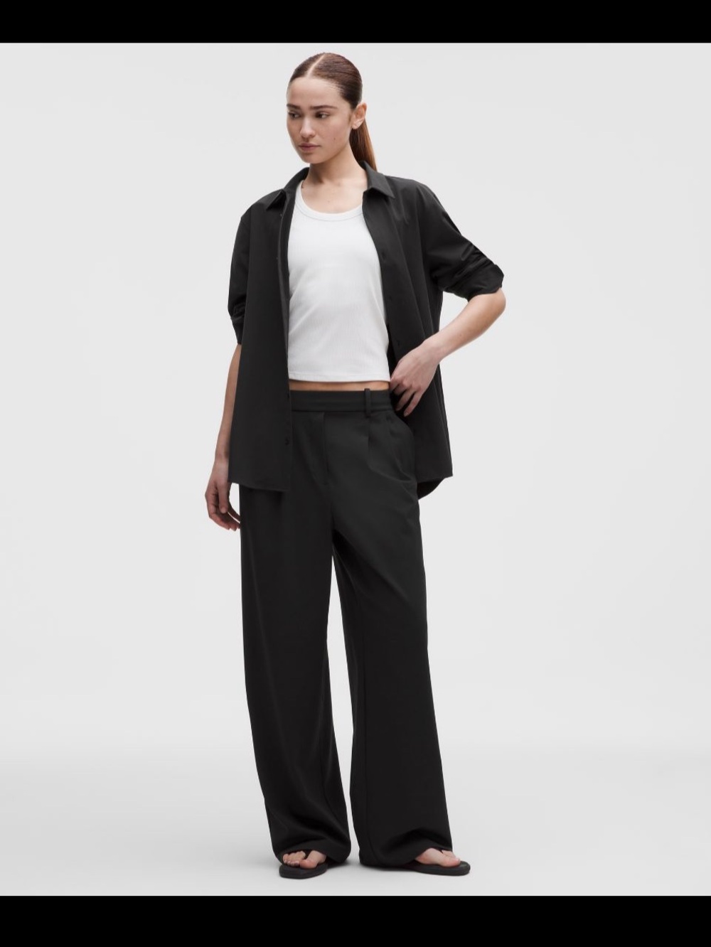 lululemon athletica Black Wide-Leg Women's Pants